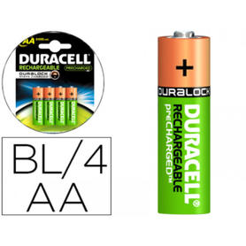 Pila duracell recargable staycharged aa 2400 mah blister de 4 unidades