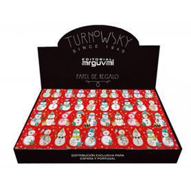 Papel regalo arguval navidad turnowsky 50x70 cm caja de 100 unidades