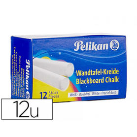 Tiza blanca pelikan 755/12 caja de 12 unidades