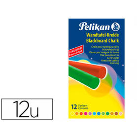 Tiza color pelikan 745/12 caja de 12 unidades colores surtidos
