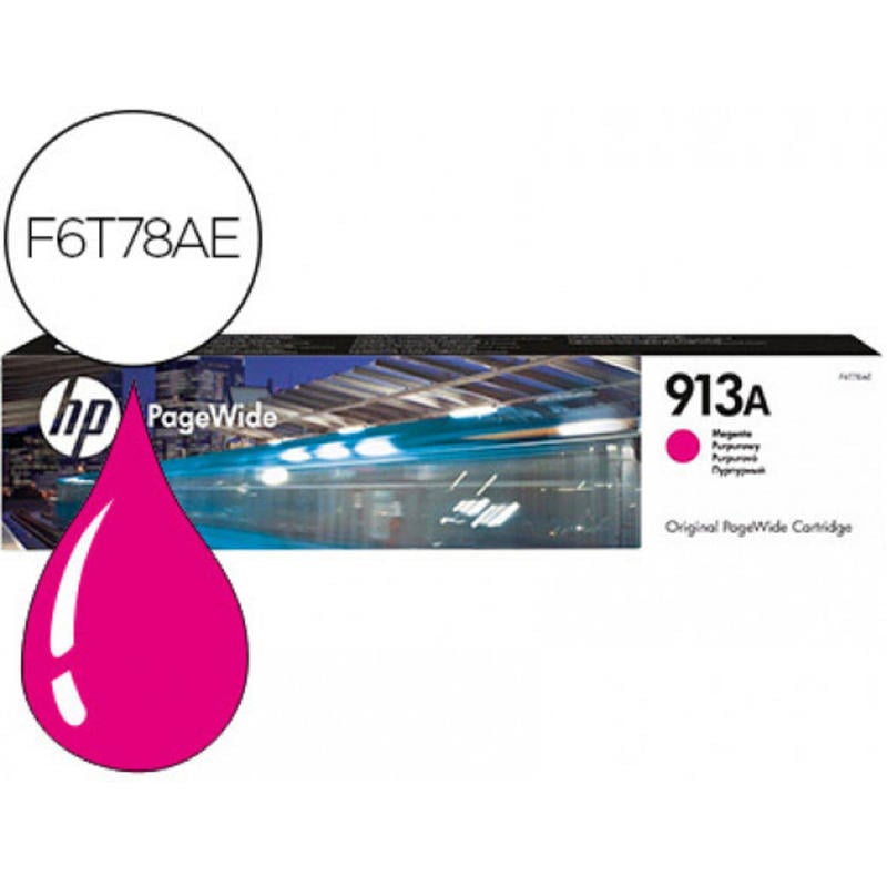 Ink-jet hp jet 913a pagewide 352 / 377 / 452 / 477 / p55250 / p57750 magenta 3000 paginas