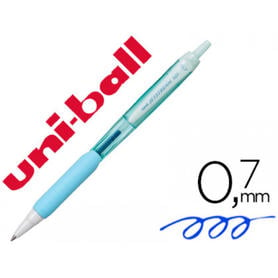 Boligrafo uni-ball jetstream retractil sxn-101 0,7 mm azul cielo tinta azul
