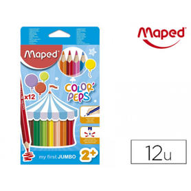 Lapices de colores maped color peps jumbo blister de 12 colores
