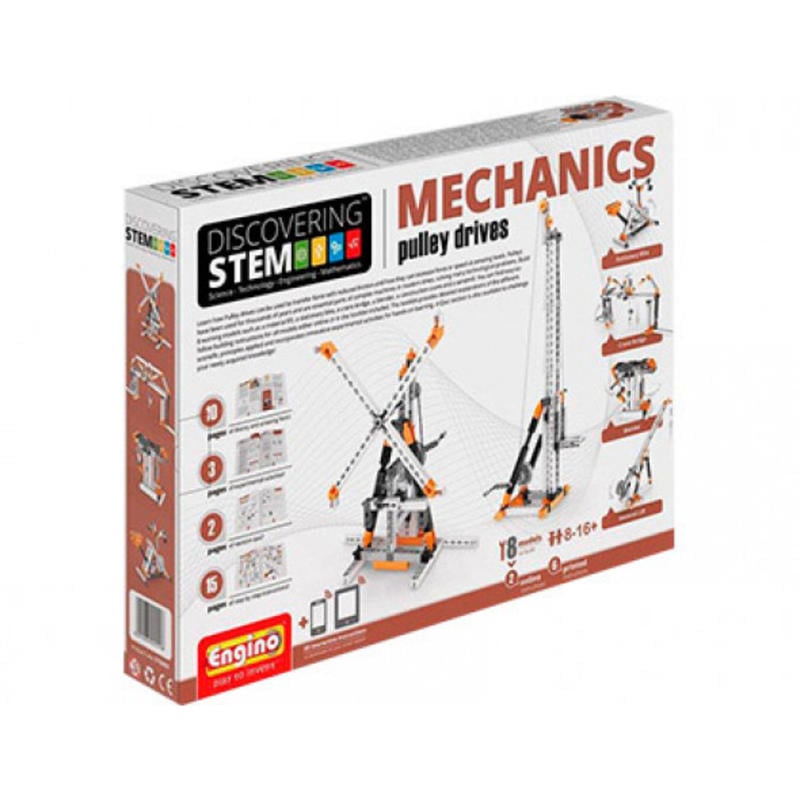 Set de construccion engino stem gruas y poleas