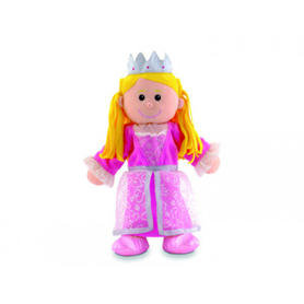 Marioneta fiesta crafts de tela para mano y dedos princesa 17x33 cm