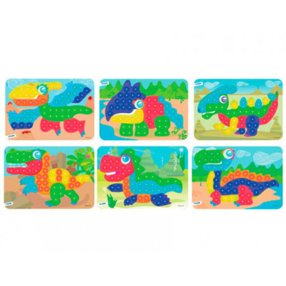 Juego miniland laminas dino 31x21 cm pack de 6 unidades