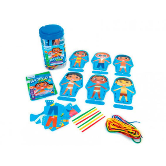 Juego miniland flexi world kids school 24 piezas