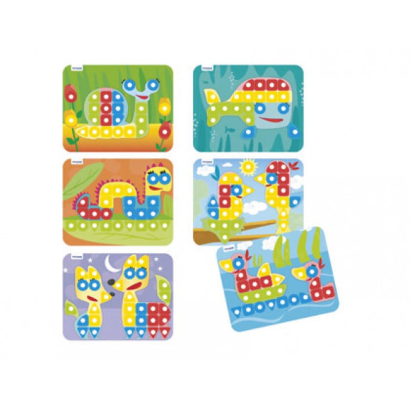 Juego miniland superpegs pack de 6 laminas