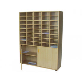 Mueble madera mobeduc organizador profesores haya/blanco 121x158x34 cm
