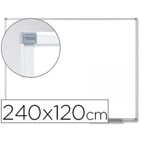 Pizarra blanca nobo prestige magnetica de acero vitrificado 240 x 120 cm