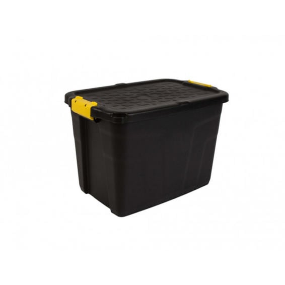 Contenedor plastico cep heavy duty 60 litros color negro / amarillo 400x600x400 mm