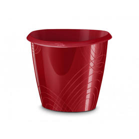 Papelera plastico cep origins color rojo carmin 15 litros