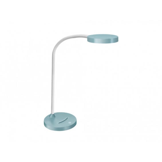 Lampara de oficina cep flex plastico led 4 w brazo flexible tactil color verde menta 160x600 mm