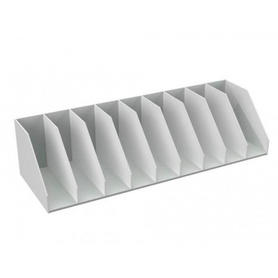 Organizador de armario fast-paperflow poliestireno monobloques 9 compartimentos color gris 857x290x210 mm