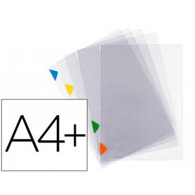 Carpeta dossier uñero tarifold long life din a4 + pack de 5 unidades colores surtidos