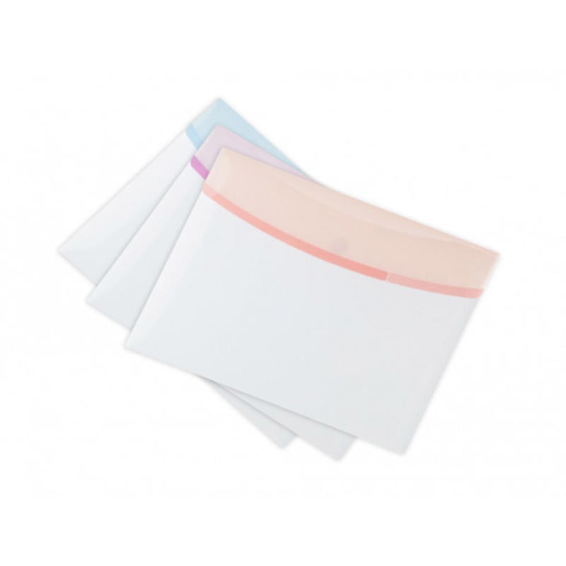 Carpeta tarifold dream dossier polipropileno din a4 cierre velcro pack de 6 unidades colores pastel