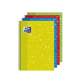 Cuaderno espiral oxford w&e classic tapa extradura folio 80 hojas 90 gr cuadro 4 mm diseños surtidos