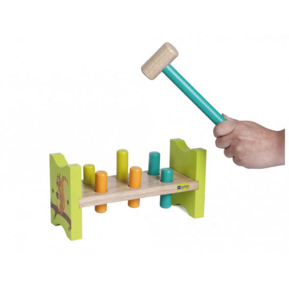 Juego andreutoys bench hit squirrel