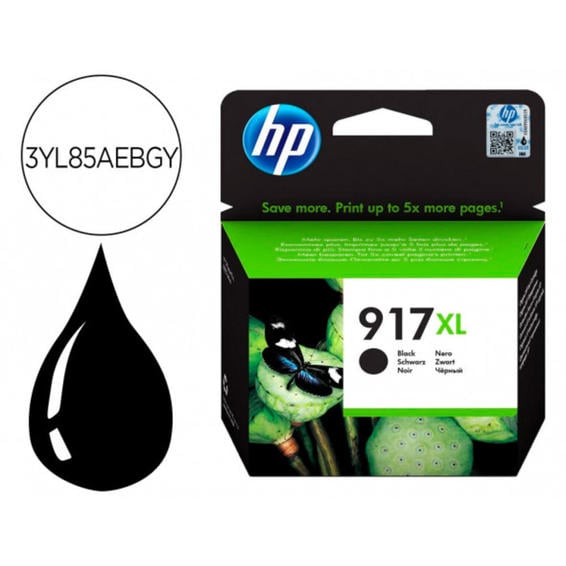 Ink-jet hp 917 xl officejet pro 8020 / 8022 / 8024 / 8025 negro 1500 paginas