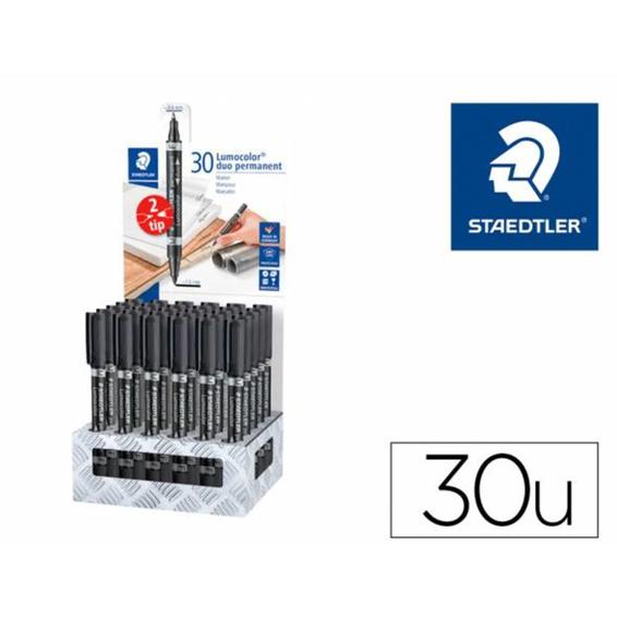 Rotulador staedtler lumocolor permanente duo 348 expositor de 30 unidades