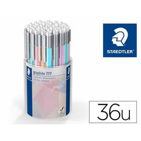 Portaminas staedtler graphite 777 pastel line 0,5 mm bote de 36 unidades colores surtidos