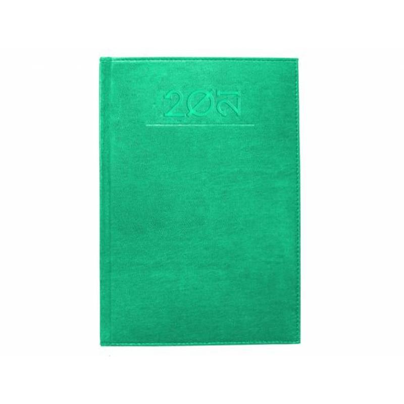 Agenda encuadernada liderpapel creta 17x24 cm 2021 dia pagina color turquesa papel 70 gr