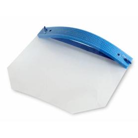 Mascarilla facial pardo niño pvc 200 micras azul 200x250 mm