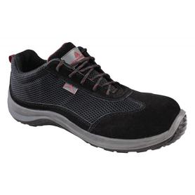 Zapatos de seguridad deltaplus asti piel de serraje afelpado suela de composite negro talla 43