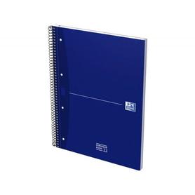 Cuaderno espiral oxford ebook 1 essentials tapa extradura din a4+ 80 hojas 90 g cuadricula 5 mm azul