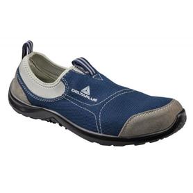 Zapatos de seguridad deltaplus de poliester y algodon con plantilla y puntera - color azul marino talla 43