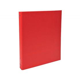 Carpeta de 4 anillas 30mm redondas exacompta din a4 carton forrado rojo