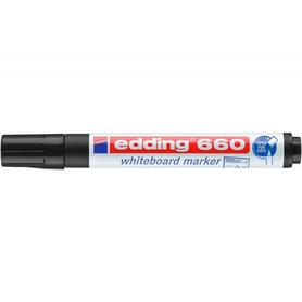 Rotulador edding para pizarra blanca 660 color negro punta redonda 3 mm