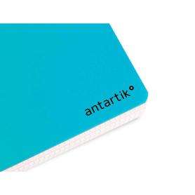 Cuaderno espiral liderpapel a5 antartik tapa dura 80h 100 gr cuadro 5mm con margen color turquesa