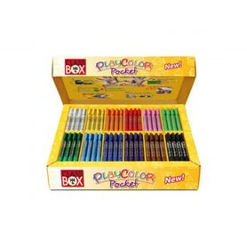 Tempera solida en barra playcolor pocket escolar caja de 144 unidades 12 colores surtidos