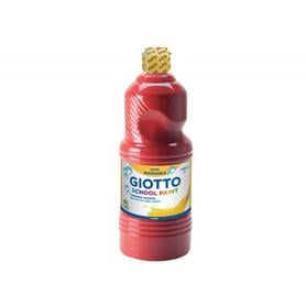 Tempera liquida giotto escolar lavable 1000 ml rojo escarlata