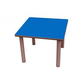 Mesa madera mobeduc cuadrada talla 0 con tapa laminada haya80x80 cm
