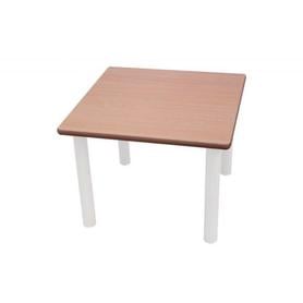 Mesa infantil mobeduc talla 1 cuadrada patas de tubo metalico tablero mdf laminado 60x60 cm