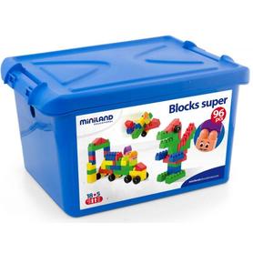 Juego miniland super blocks 96 piezas