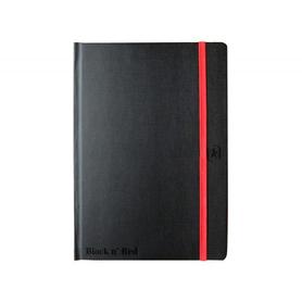 Cuaderno agenda oxford tapa extradura b5 112 h semana pagina + notas negro con goma roja