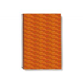 Cuaderno espiral liderpapel a4 micro multilider tapa forrada 140h 80g cuadro 5mm 5 bandas 4 taladros naranja