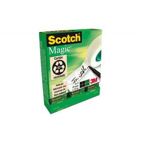 Cinta adhesiva scotch magic invisible 19x33m