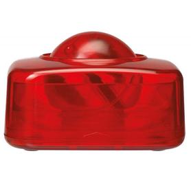 Portaclips q-connect con bola dispensadora giratoria plastico rojo