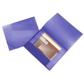 Carpeta liderpapel portadocumentos 44806 solapas polipropileno din a3 violeta serie frosty lomo flexible