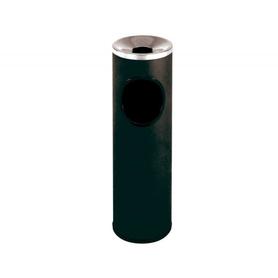 Cenicero papelera redondo 401 negro -metalico -medida 66x21.5 cm