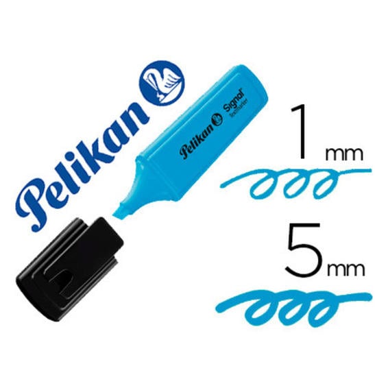 Rotulador pelikan fluorescente textmarker signal azul