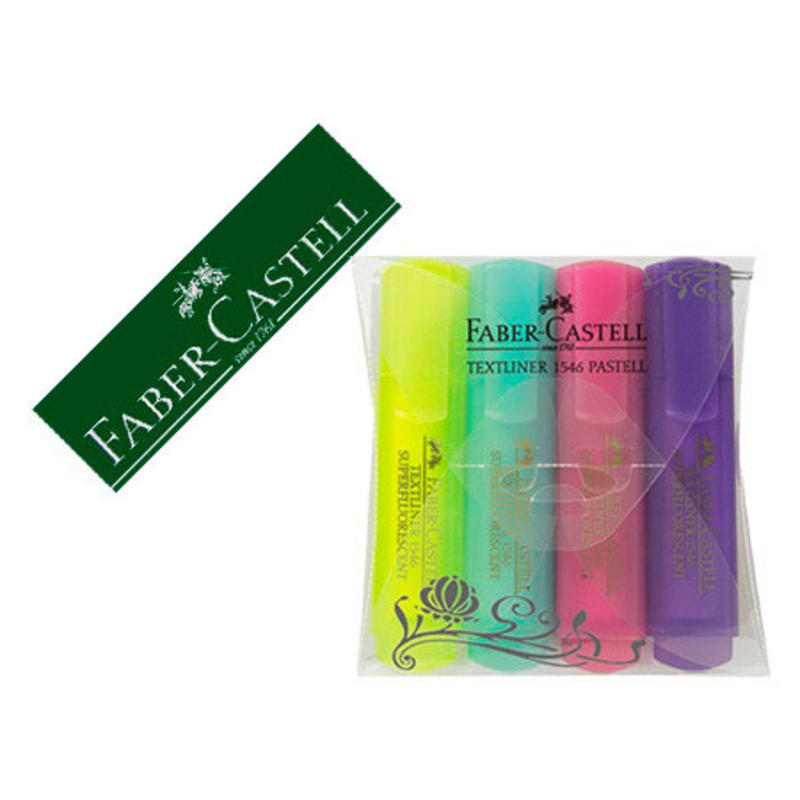 Faber-castell - Subrayadores (4 unidades colores Pastel)