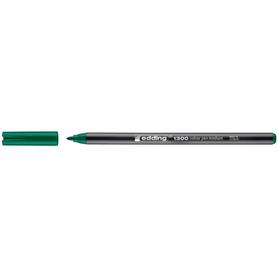 Rotulador edding punta fibra 1300 verde -punta redonda 2 mm