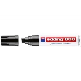 Rotulador edding marcador permanente 800 negro -punta biselada 12 mm
