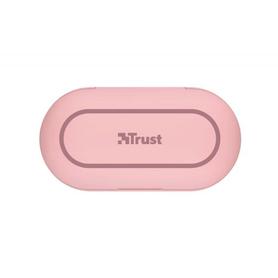 Auricular trust nika inalambrico bluetooth con estuche de carga color rosa