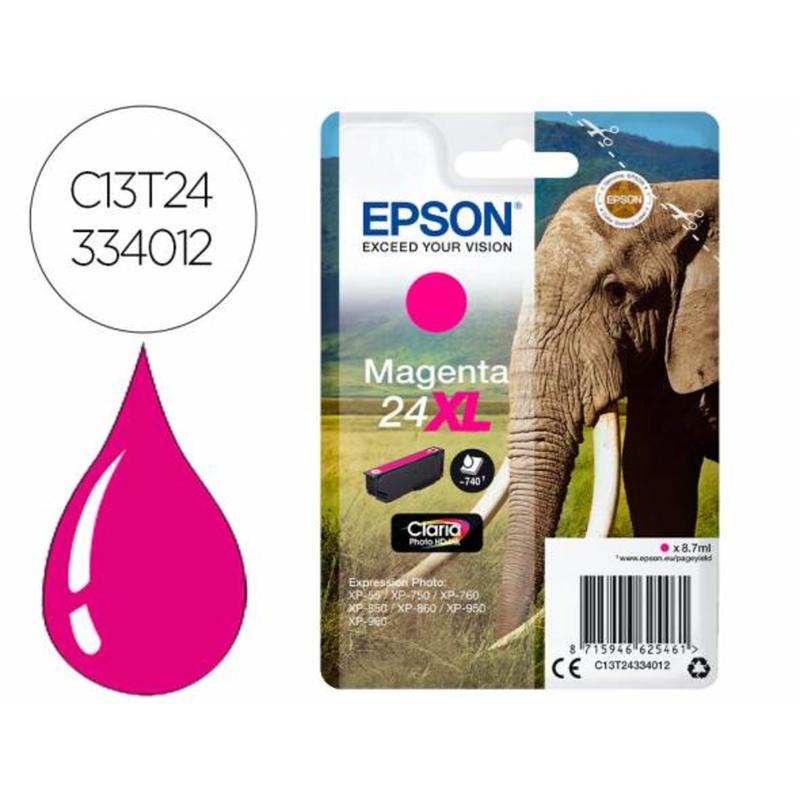 Ink-jet epson claria photo hd ink magenta 24xl